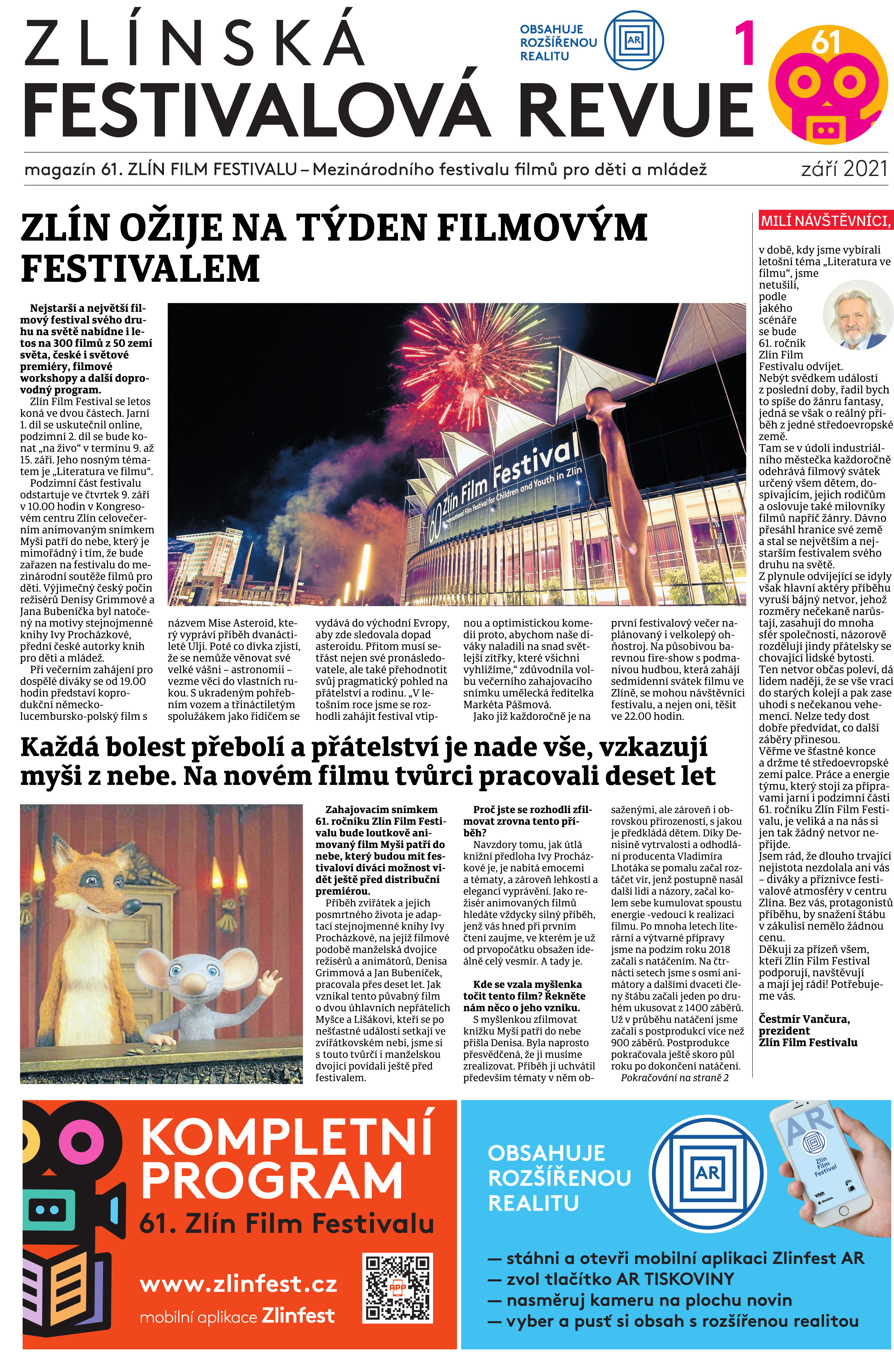 ZLÍNSKÁ FESTIVALOVÁ REVUE – 7. ZÁŘÍ 2021