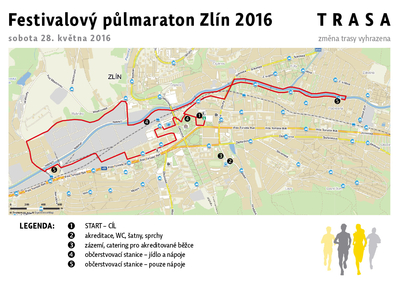 Půlmaraton 2016 mapa