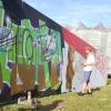 Graffiti exhibice na Open Air Placu